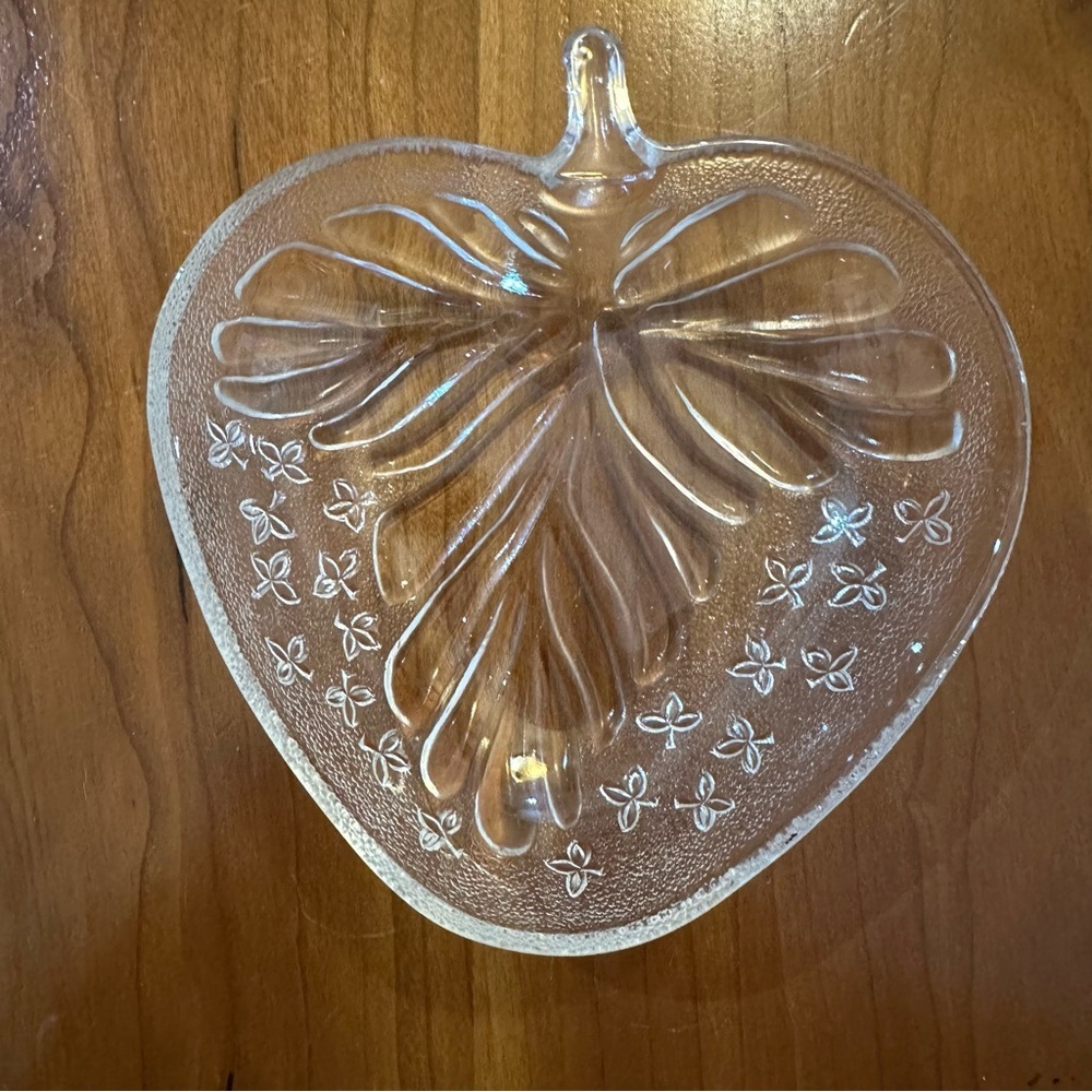 Strawberry Glass Candy Dish